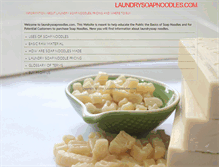 Tablet Screenshot of laundrysoapnoodles.com